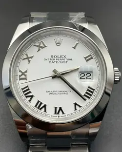 2024 FULL SET ROLEX DATEJUST 126300 SILVER OYSTER BRACELET WITH SILVER BEZEL