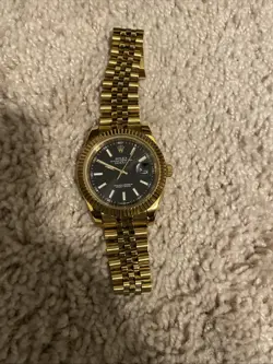 ROLEX OYSTER PERPETUAL DATEJUST STEEL YELLOW GOLD WATCH