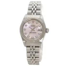 ROLEX DATEJUST 10P DIAMOND WATCHES  STAINLESS STEEL/STAINLESS STEEL LADIES