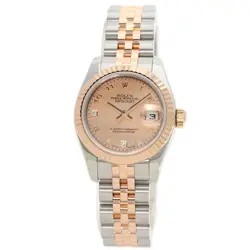 ROLEX DATEJUST 2P DIAMOND GOLD DUST WATCHES 179171N2BR STAINLESS STEEL/SSXK1...