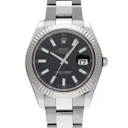 ROLEX DATEJUSTII 116334 BLACK WATCH 674220
