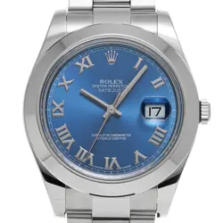 ROLEX DatejustII 116300 Azzurro Blue WATCH 674147