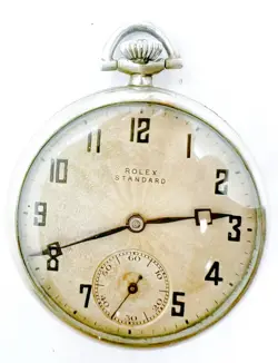 ROLEX Standard Mechanical Hand Wind Pocket Watch Lever Movement Platinette Case