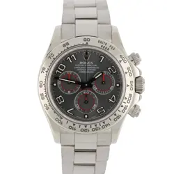 ROLEX DAYTONA COSMOGRAPH 18K WHITE GOLD SLATE RACING 40MM 116509 WATCH