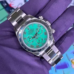 ROLEX DAYTONA BEACH GREEN DIAL 116509 DISCONTINUED ON BRACELET FULL SET