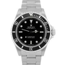 2005 PAPERS ROLEX SUBMARINER NO-DATE BLACK STEEL OYSTER 40MM WATCH 14060 M BOX