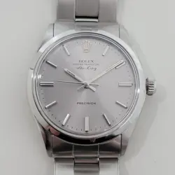 ROLEX OYSTER PRECISION 5500 AIR KING 34M MENS AUTOMATIC 1970S ALL ORIGINAL NA142