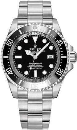 ROLEX SEA DWELLER BLACK DIAL STAINLESS STEEL MENS WATCH 116660