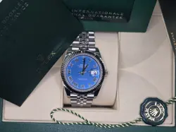 ROLEX DATEJUST 126334 AZURRO ROMAN BLUE JUBILEE BRACELET 41MM 2025 NEW