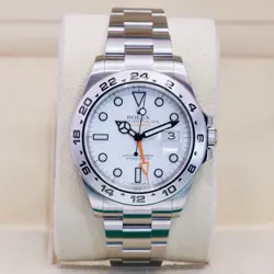 ROLEX EXPLORER II 216570 POLAR WHITE DIAL ORANGE ARROW STAINLESS STEEL 42MM 2012