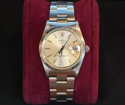 ROLEX 15200 MENS WATCH 34MM CHAMPAGNE DIAL