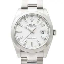 ROLEX DATEJUST 41 126300 WHITE/BAR DIAL  431112