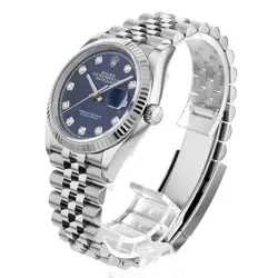 ROLEX DATEJUST 36 10P DIAMOND 126234G BLUE 5 ROW JUBILEE 471793