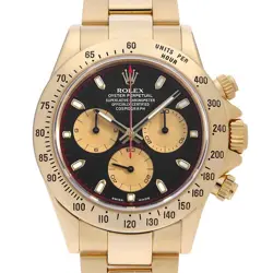 ROLEX COSMOGRAPH DAYTONA 116528 BLACK X CHAMPAGNE F NUMBER SECOND HAND MENS
