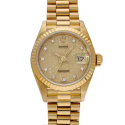 ROLEX DATEJUST 69178G CHAMPAGNE COMPUTER/DIAMOND WATCH 659717