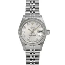 ROLEX DATEJUST 69174G SILVER/DIAMOND WATCH 665178