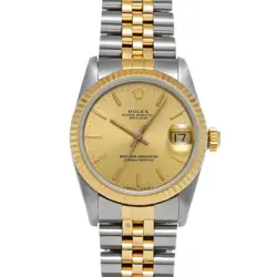 ROLEX DATEJUST 68273 CHAMPAGNE WATCH 669163