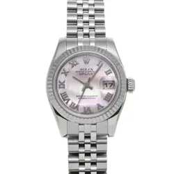 ROLEX DATEJUST 179174NA WHITE SHELL WATCH 665708