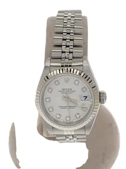 ROLEX DATEJUST WOMEN'S AT SS/WG 26MM/ANALOG/WHT/SLV/79174G