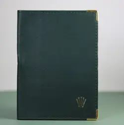 ROLEX - PORTE DOCUMENTS VERT / DOCUMENT HOLDER GREEN 14.5 X 10.5 CM