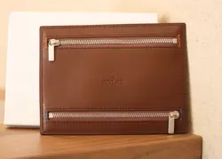 BROWN LEATHER POCKET