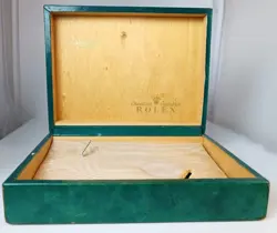 ROLEX BOITE/BOX CELLINI VERTE/GREEN 66.00.3 RARE MADE IN FLORENCE