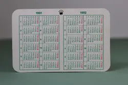 ROLEX - CALENDRIER VERT / GREEN CALENDAR 1991/1992