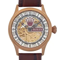 ROLEX MARRIAGE WATCH 42MM VINTAGE 1941 MECHANICAL POCKET MOVEMENT EXCELLENT