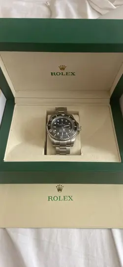 ROLEX SEA-DWELLER DEEPSEA 44MM BLACK CERAMIC STEEL DIVE WATCH 116660