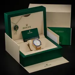 Rolex Yacht-Master II 18K Yellow Gold Blue Ceramic 44mm 116688 Box & Papers