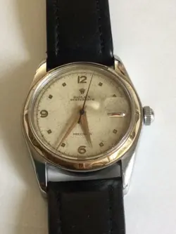 TUDOR VINTAGE MENS WATCH GOLD BEZEL ROLEX DIAL RUNNING