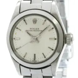 WRIST WATCH ROLEX OYSTER 6618 WOMEN'S ANALOG SILVER AUTOMATIC WINDING USED