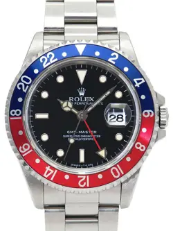 ROLEX GMT MASTER RED X BLUE BEZEL 16700 S MEN #T041