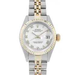 ROLEX DATEJUST 79173 WHITE ROME K NUMBER SECOND HAND WOMEN