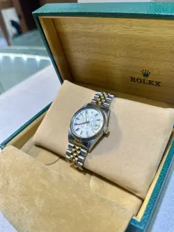 ROLEX DATEJUST 36MM TWO-TONE JUBILEE BRACELET SILVER DIAL WATCH