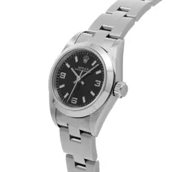Used ROLEX 67180 A (manufactured around 1999) Black Women Watch