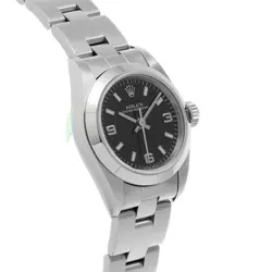 Used ROLEX 67180 A (manufactured around 1999) Black Women Watch