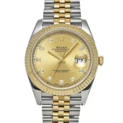 USED ROLEX DATEJUST 41 126333G CASE SIZE 40×40MM MEN'S WATCH #6169