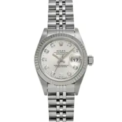 USED ROLEX DATEJUST 69174G SILVER CASE SIZE 26×26MM LADIES WATCH #6129