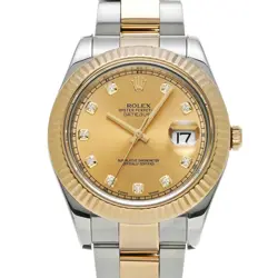 USED ROLEX DATEJUST II 116333G CASE SIZE 41×41MM MEN'S WATCH #6119