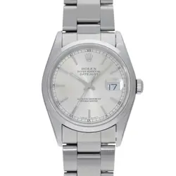 USED ROLEX DATEJUST 16200 SILVER CASE SIZE 36×36MM MEN'S WATCH #61549