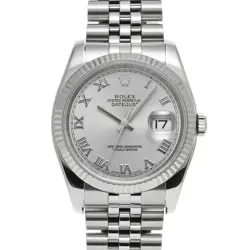 USED ROLEX DATEJUST 116234 GRAY CASE SIZE 36×36MM MEN'S WATCH #61479