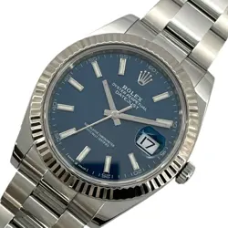 USED ROLEX DATEJUST 41 RANDOM SERIAL 126334 BLUE MEN'S WATCH #61239