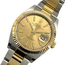 USED ROLEX DATEJUST 36 RANDOM SERIAL 126233 GOLD MEN'S WATCH #6389