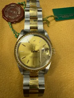 ROLEX OYSTER PERPETUAL DATE MENS WATCH 15223