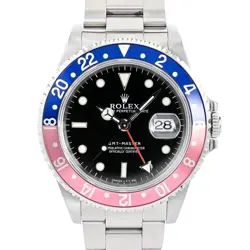USED ROLEX GMT-MASTER 16700BL/RD BLACK MEN'S WATCH #6109