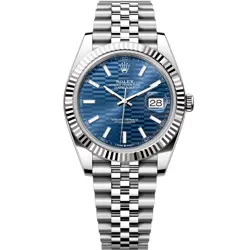 Rolex Datejust 41 mm 126334 Blue Motif Jubilee NEW STICKERS DEC 2023