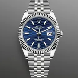 Rolex Datejust 41 mm 126334 Blue Motif Jubilee NEW STICKERS DEC 2023