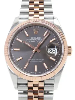 USED ROLEX DATEJUST 36 126231 GRAY CASE SIZE 36MM MEN'S WATCH #6279