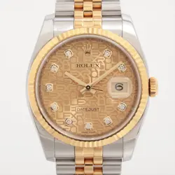 ROLEX DATEJUST 116233G SS×YG SS×YG AT CHAMPAGNE-HOLICON-FACE